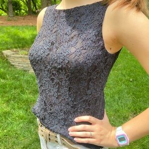Detailed Sleeveless Top